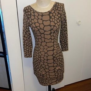 Giraffe print mini dress by Wilfred